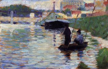Georges Seurat : The Bridge, View of the Seine